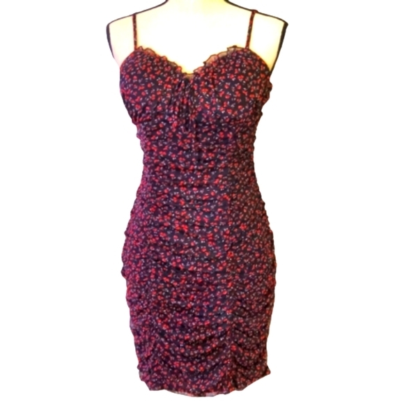 Lily Rose Dresses & Skirts - Lily Rose Midi Dress, Black Red Floral, Size XXL, NWT